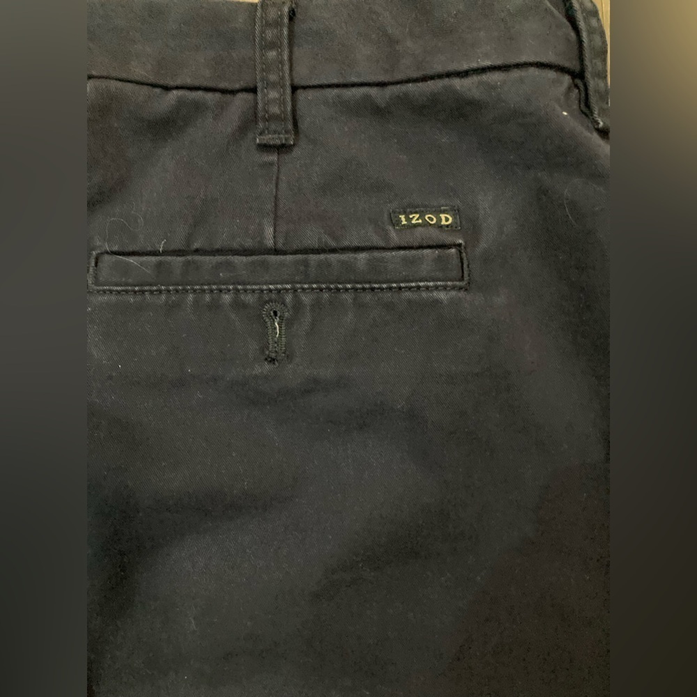 IZOD Straight Fit Navy‎ Khaki Pants 36/32